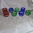 Bohemian Cut Glass Hock Wines