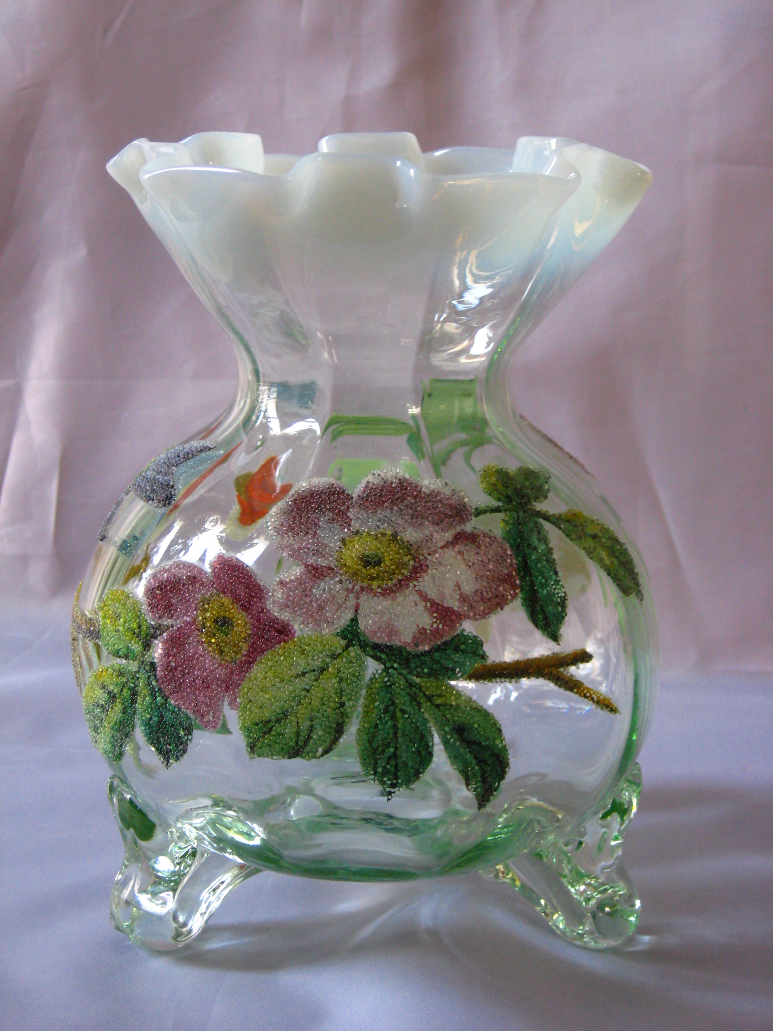 Coralene Vase