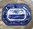 Staffordshire Blue and White Platter